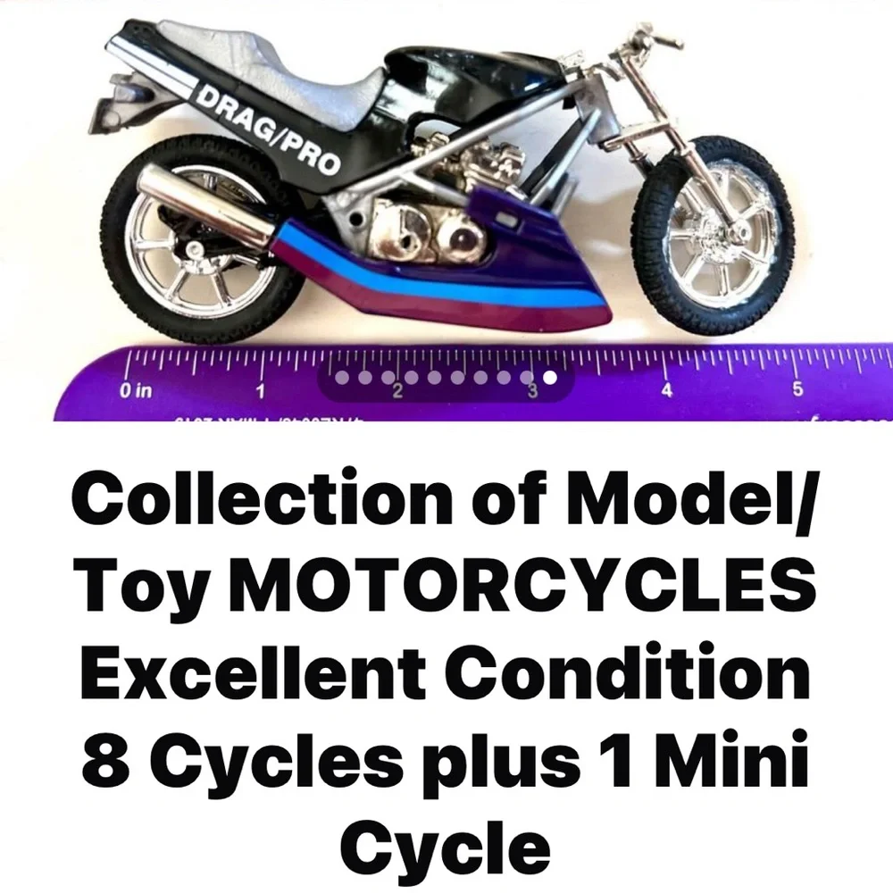TOYS Motorcycle Models   Collect, Display or Play With Includes 7 Cycles